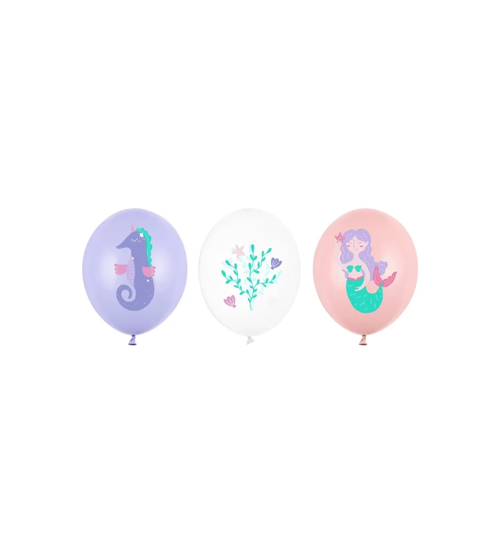 Pastelové balónky - mořský svět