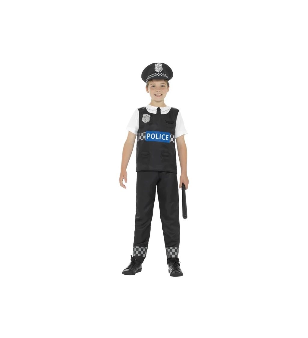 Dětský chlapecký kostým policista