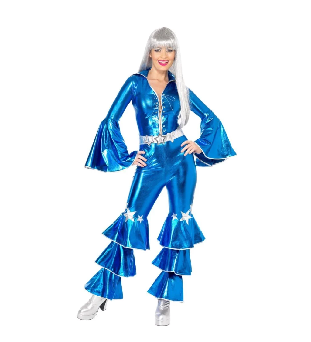 Dámský disco kostým - modrý