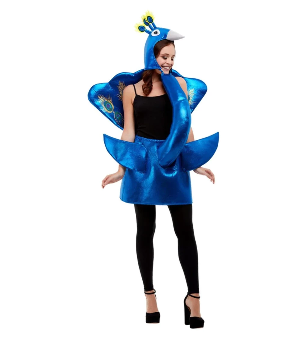 Vtipný kostým - modrý páv