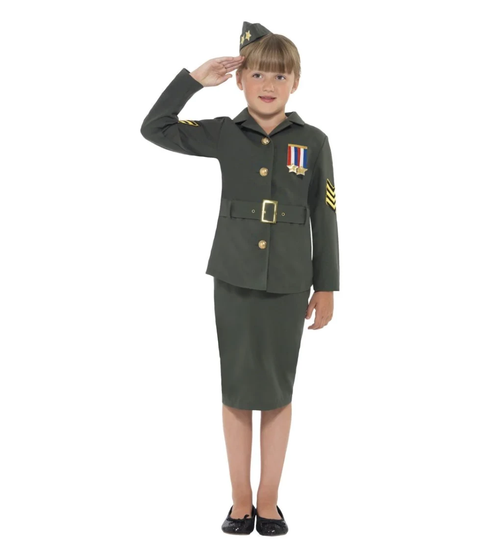 Dívčí kostým - voják