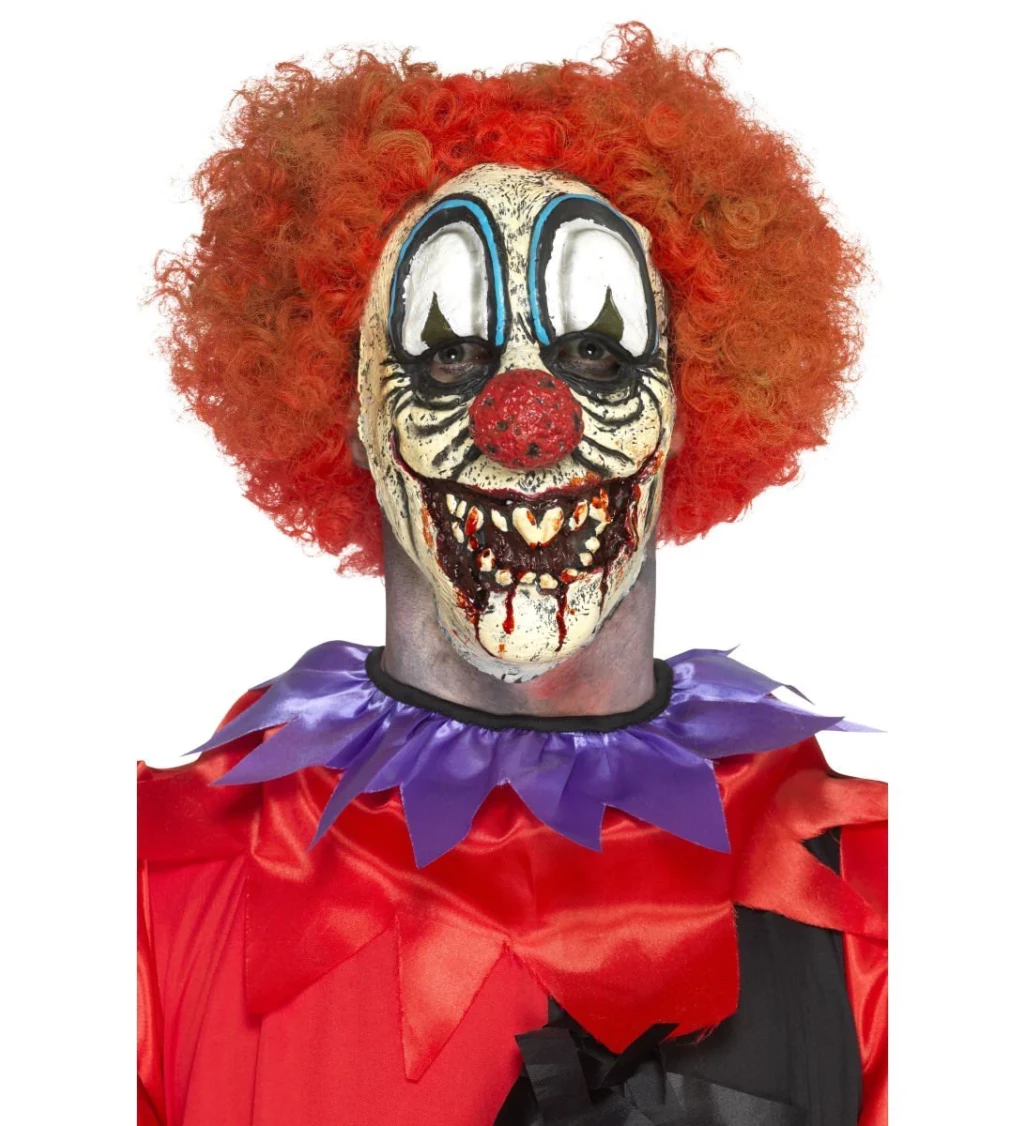 Maska Hrozivý klaun - na obličej