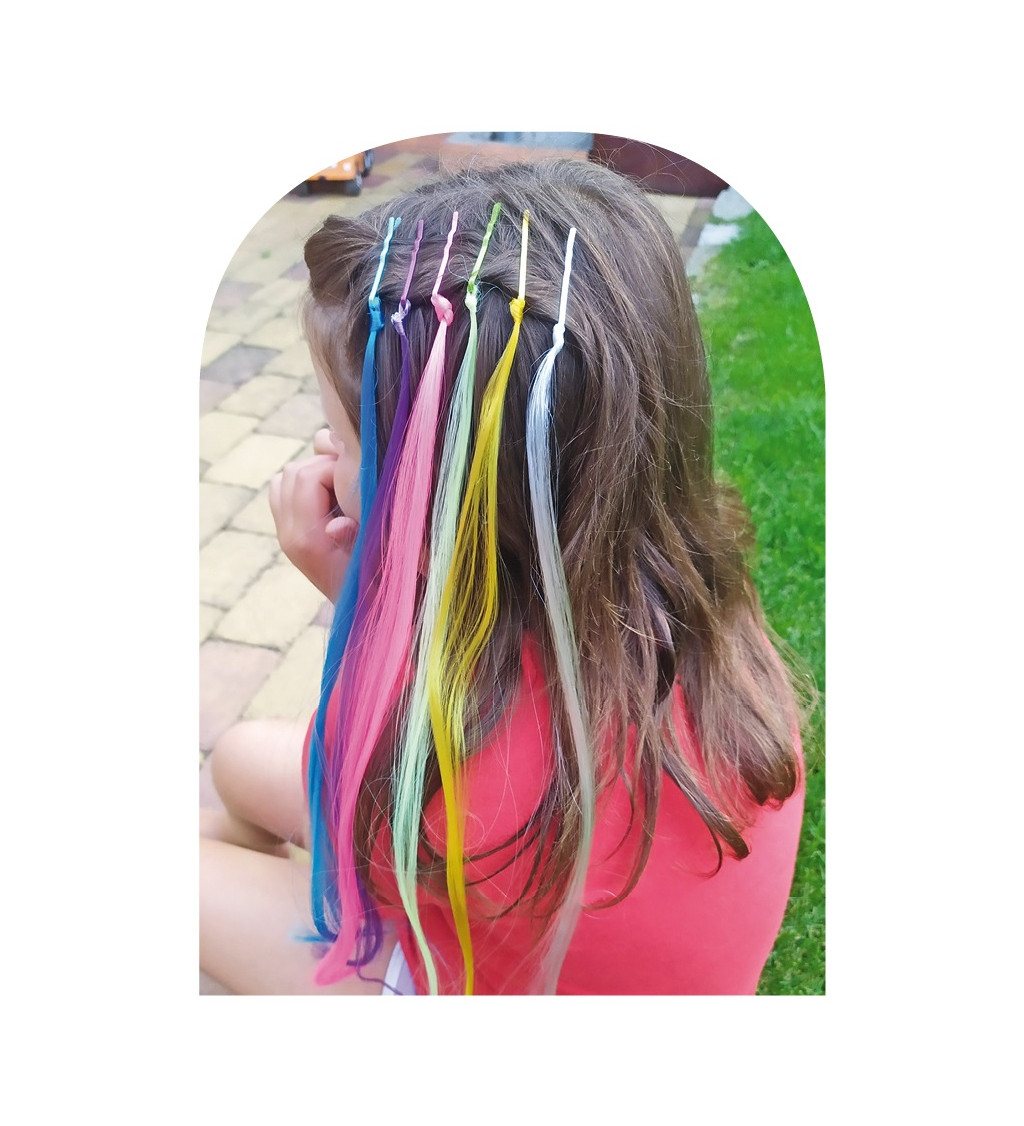 Prameny do vlasů - barevné