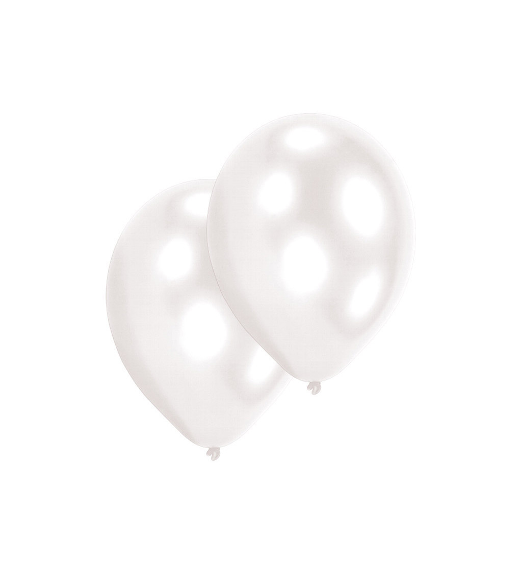 Latexové balónky perleťově bílé