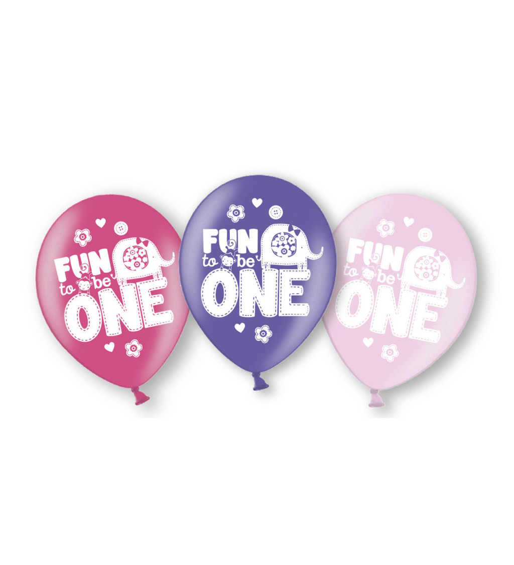Latexové balónky - s nápisem "Fun to be one"