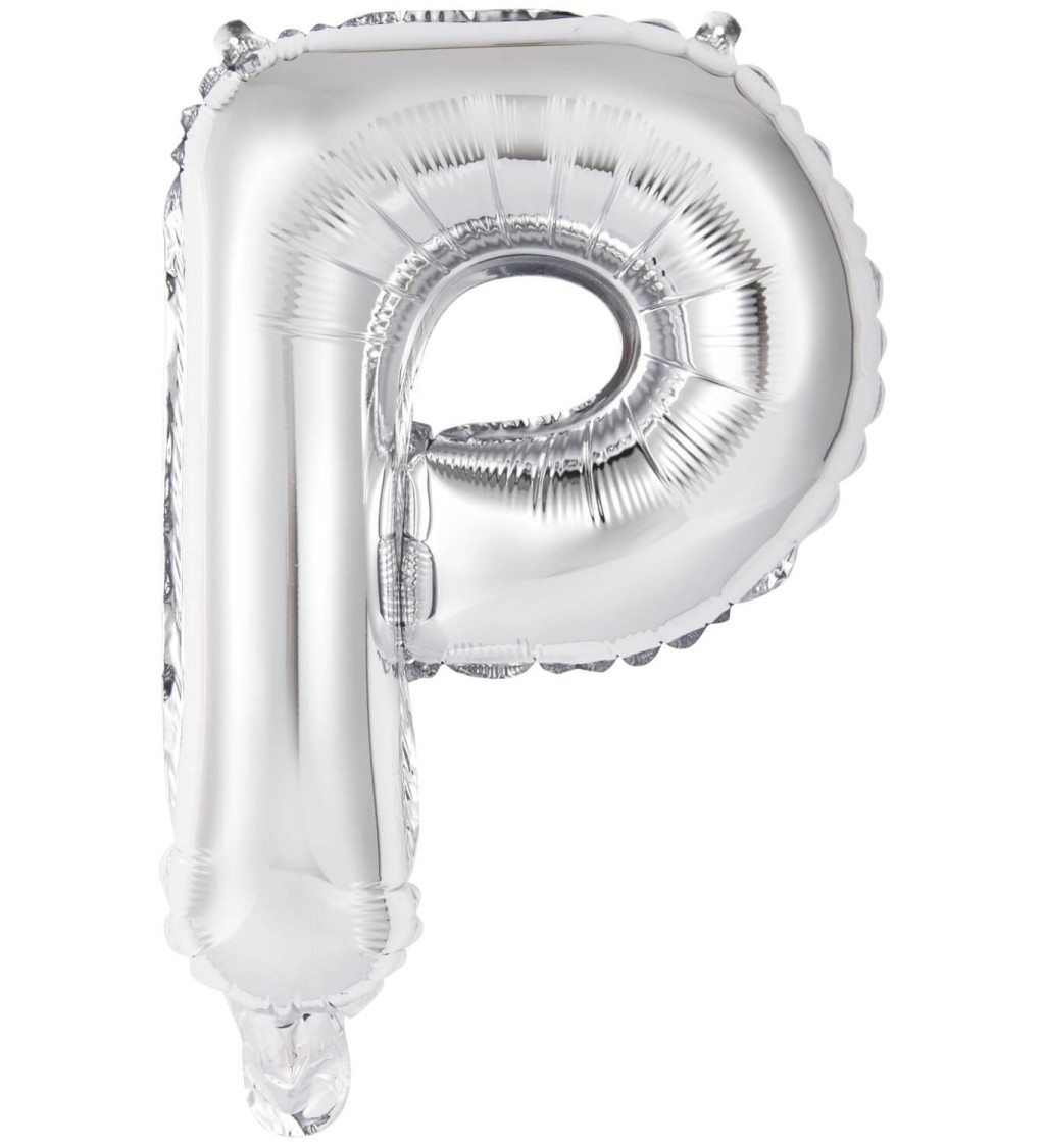 Mini stříbrný balónek - P
