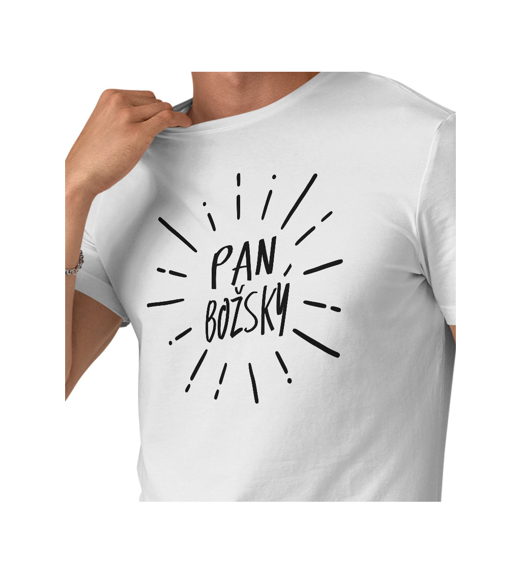 Pánské tričko bílé - Pan božský