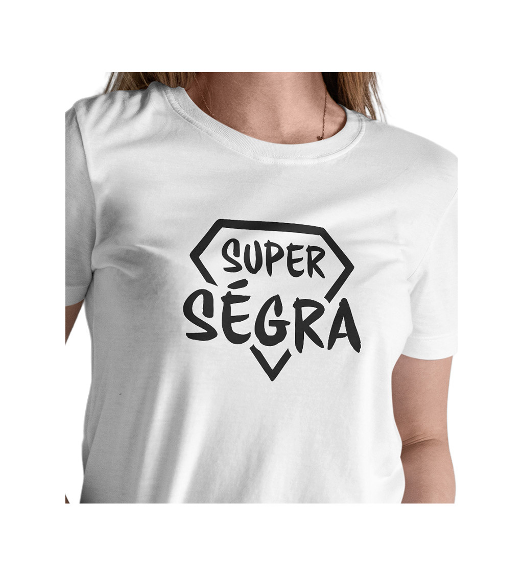 Dámské tričko bílé - Super ségra