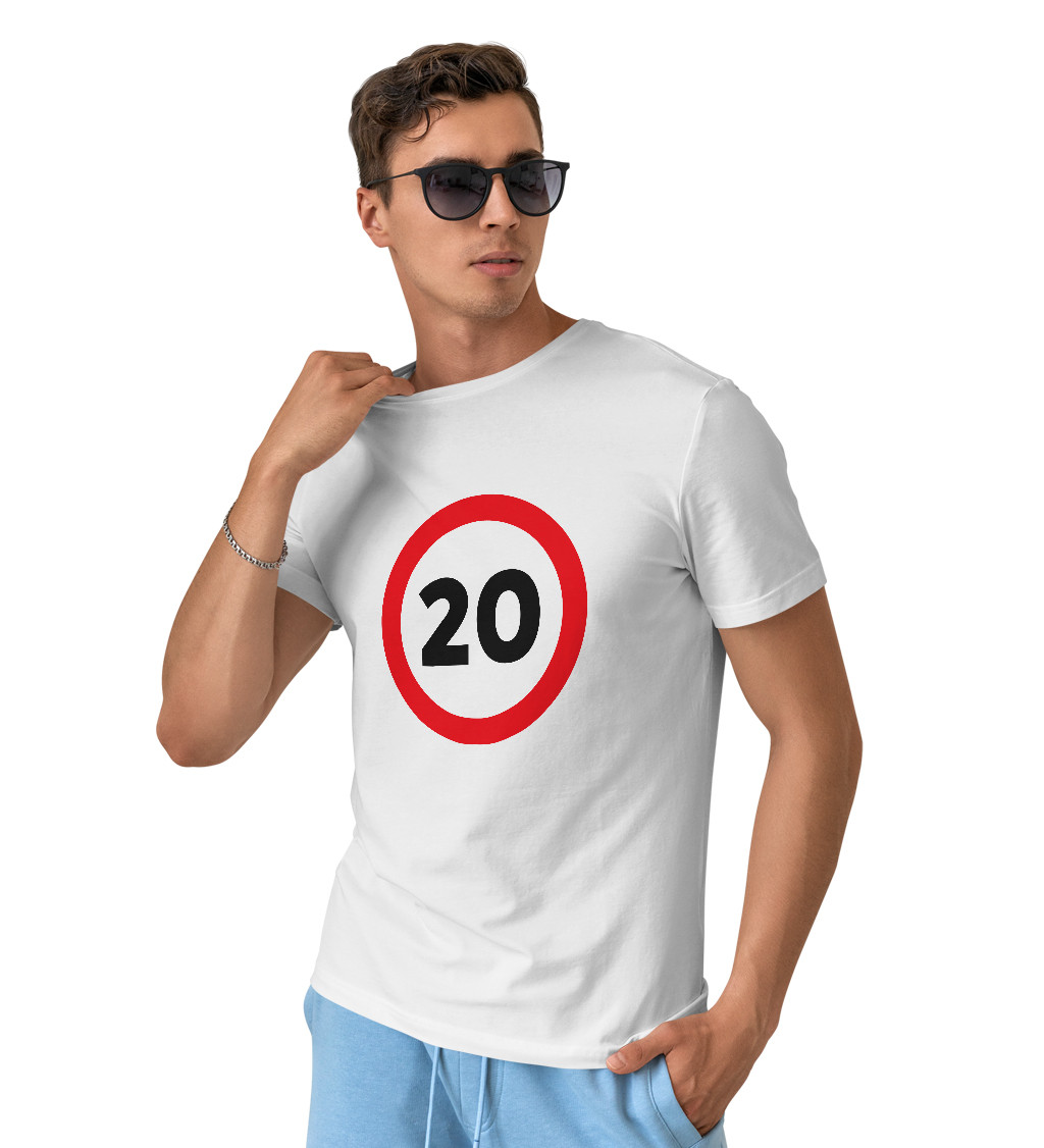 Pánské tričko bílé - 20