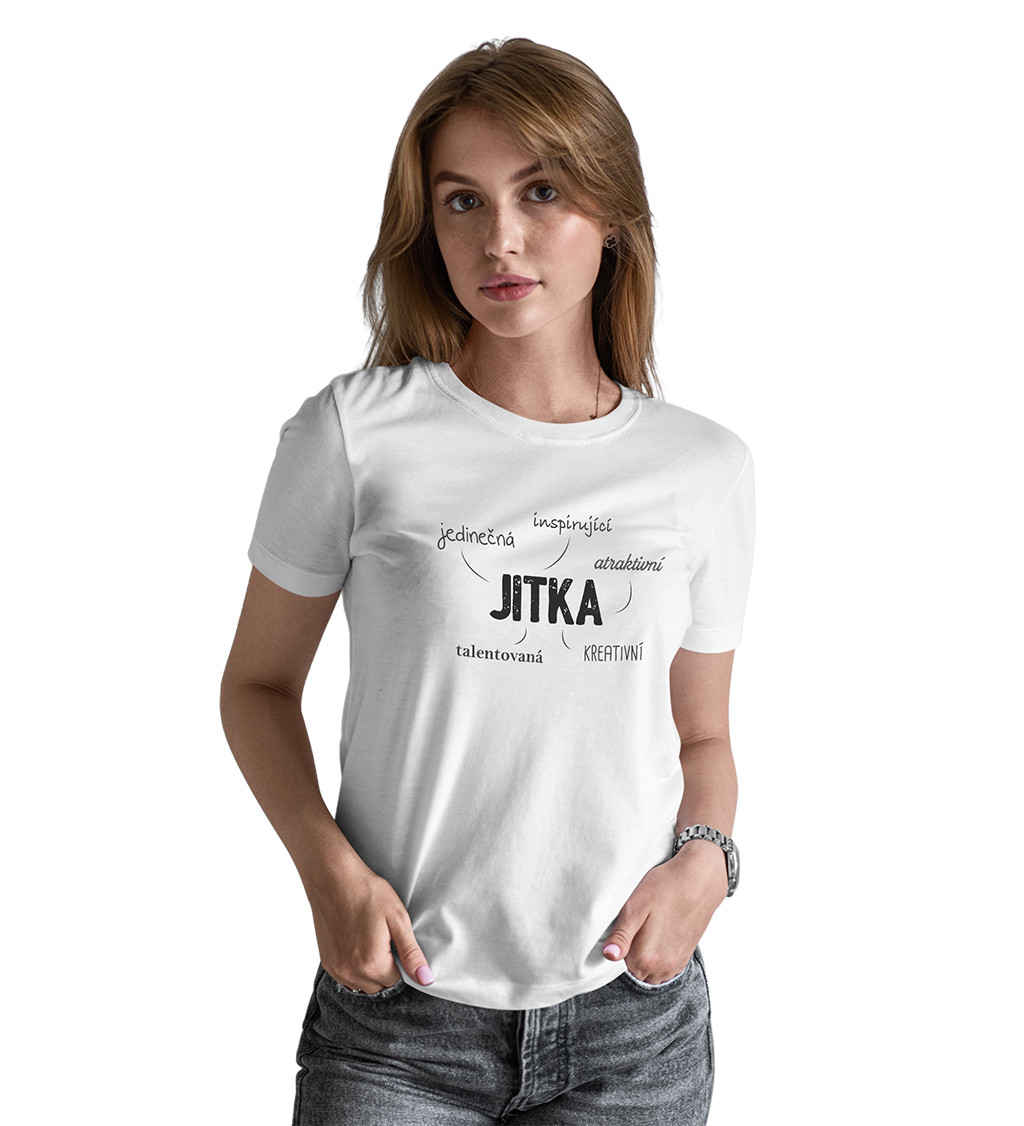 Dámské triko bílé - Jitka