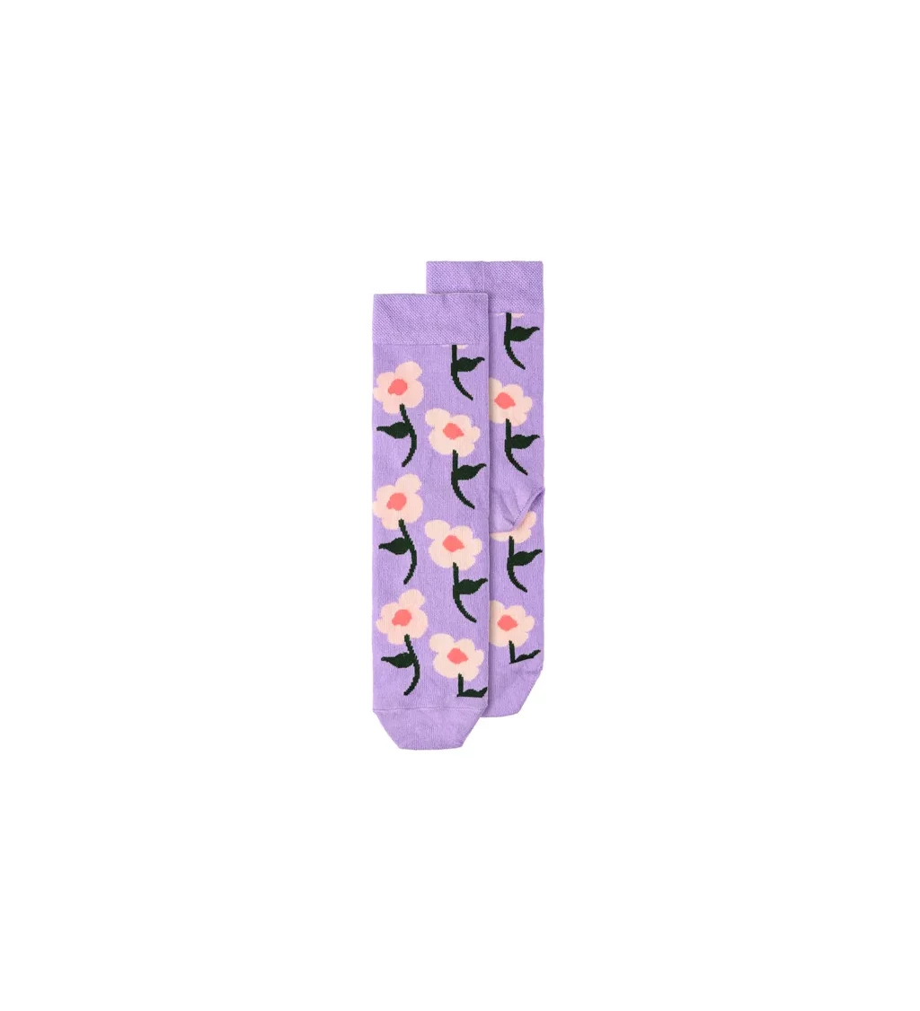 Ponožky s motivem kytiček