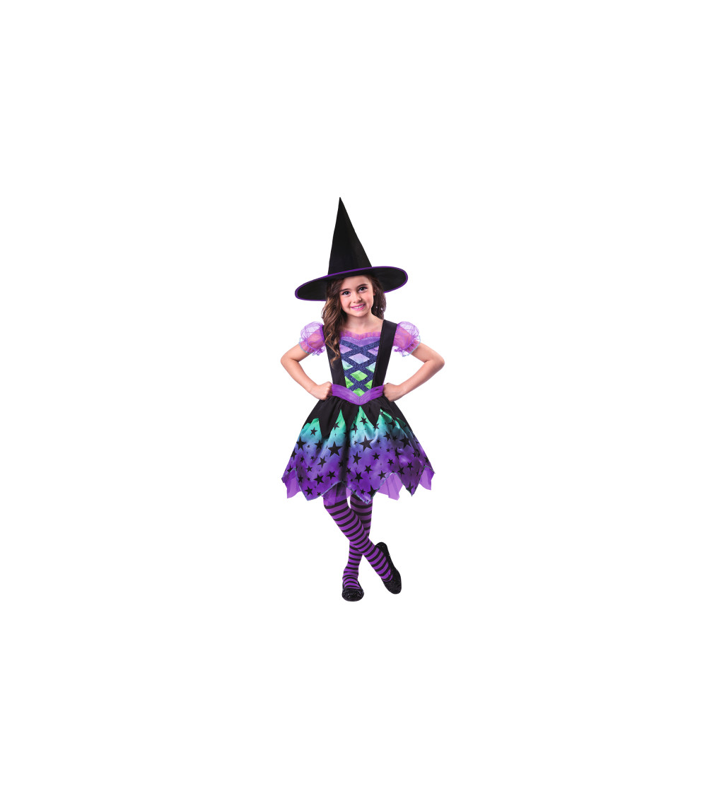 Magická čarodějka dívčí kostým