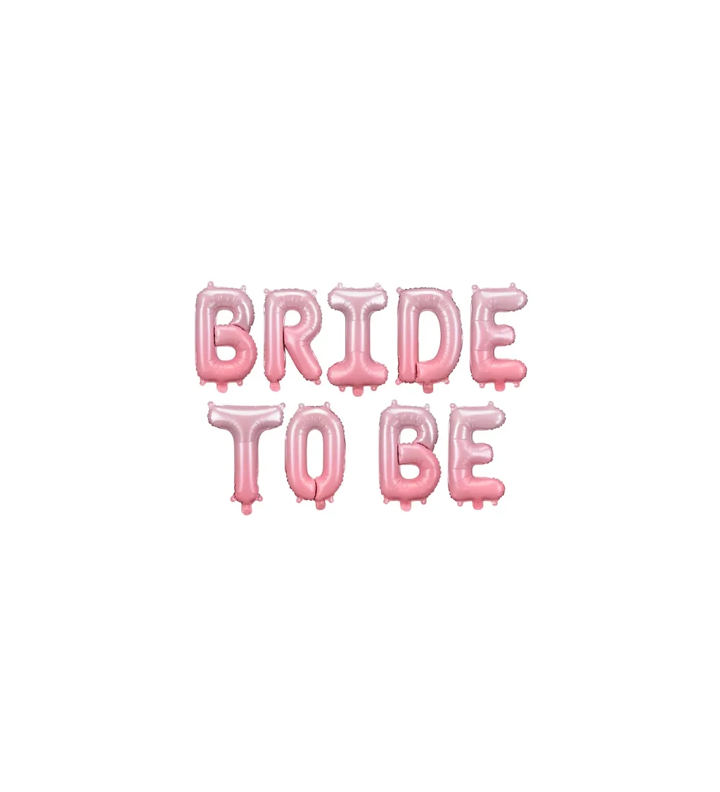 Bride to be nápis - růžový balónek