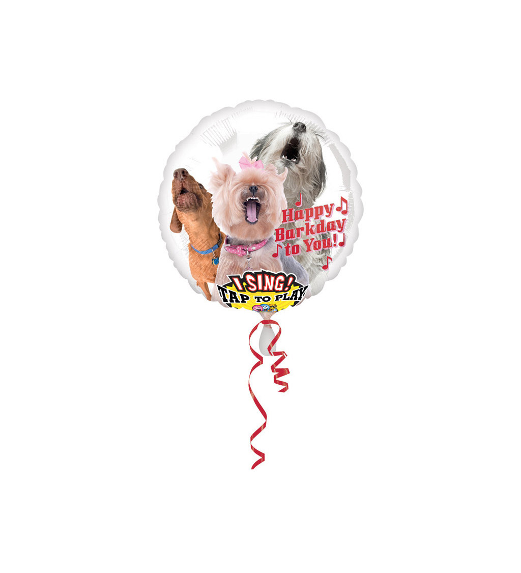 Fóliový balónek štěkající psi