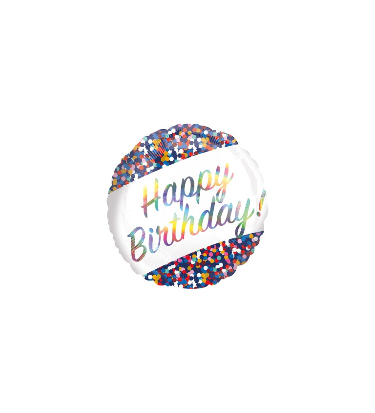 Narozeninový balón - Happy birthday