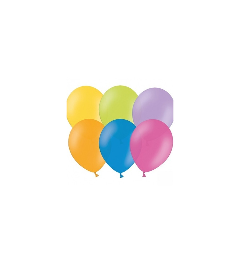 Pastelové balónky - barevné