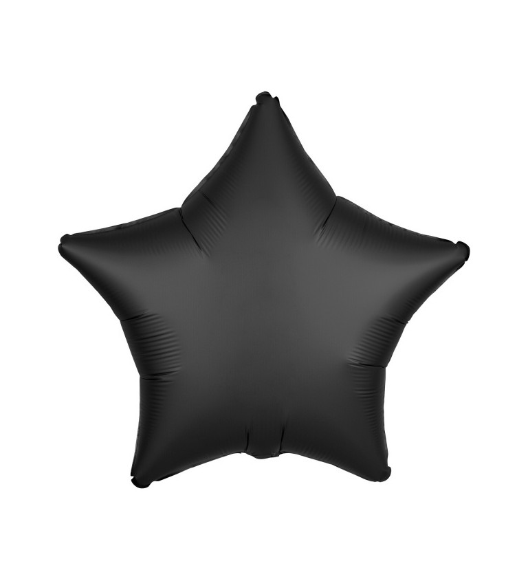 Fóliový balónek ve tvaru hvězdy - černý