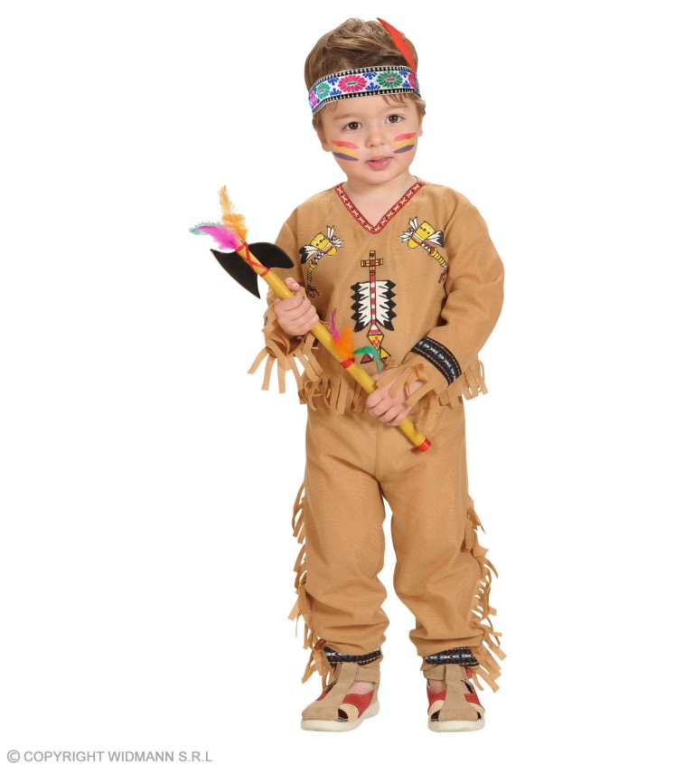 Dětský kostým "Indiánský chlapec - světle hnědý"