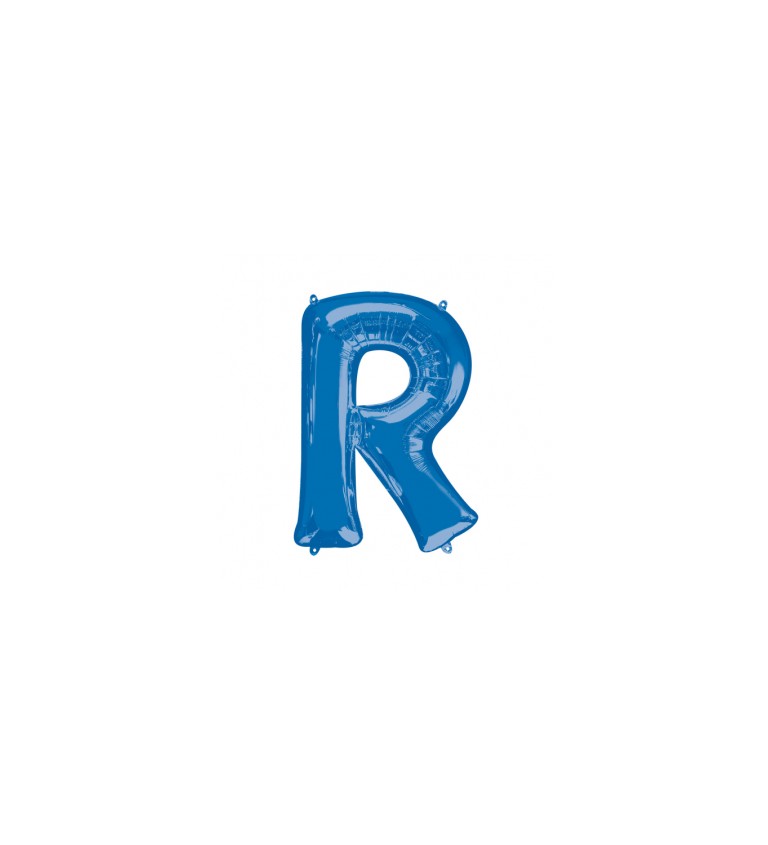 Fóliový balónek písmeno R - modrý