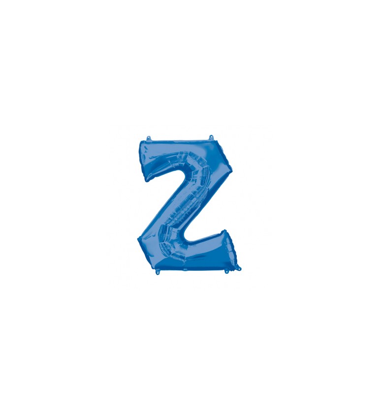 Fóliový balónek písmeno Z - modrý