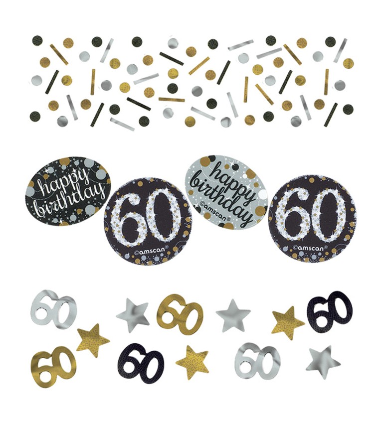 Narozeninové konfety - 60 let