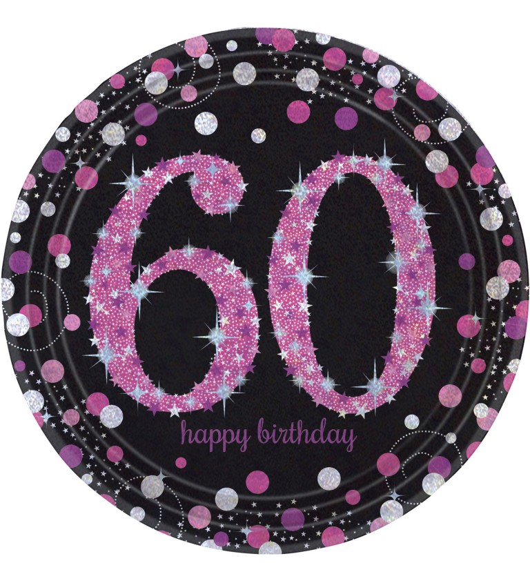 Párty talířky - 60. narozeniny