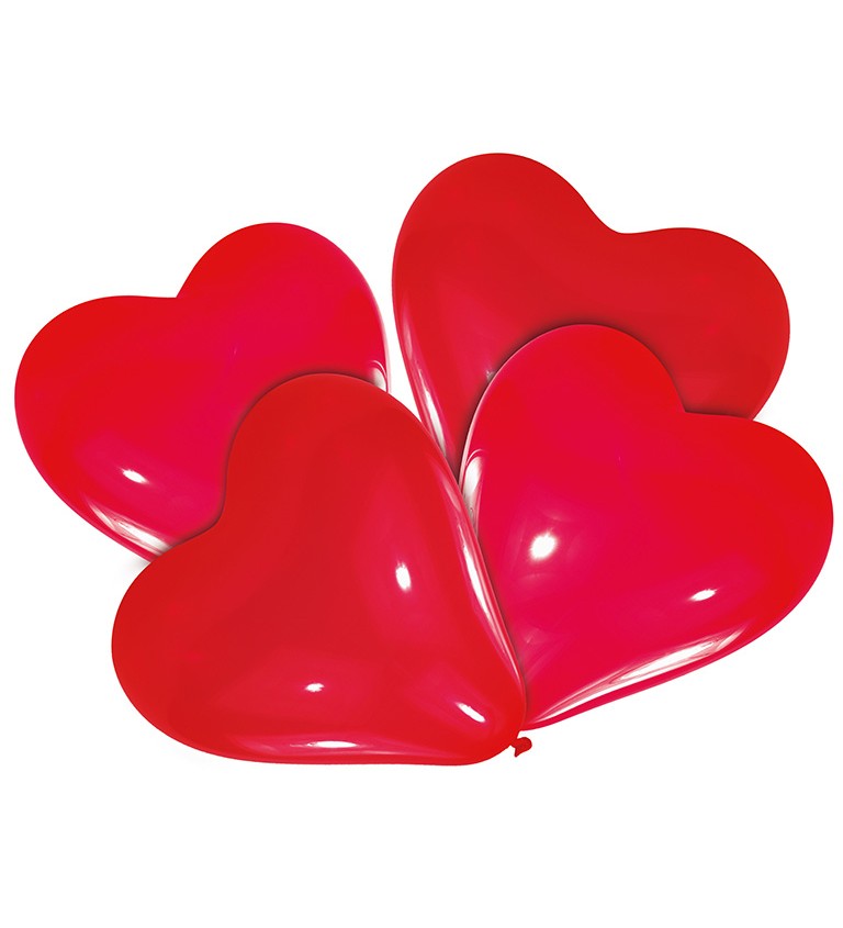 10 latexových balonků ve tvaru srdce