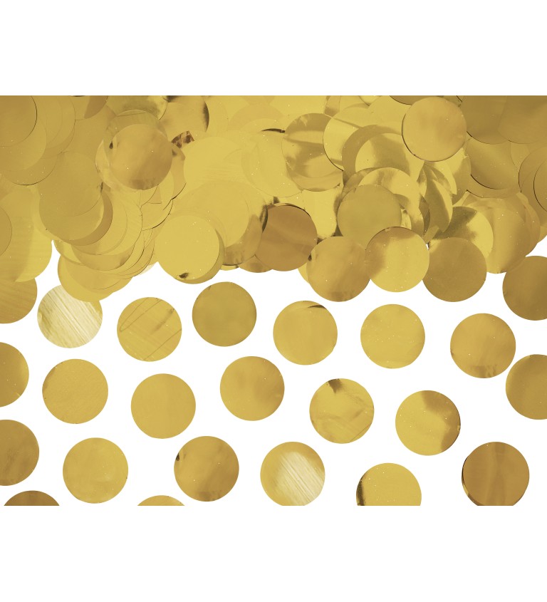 Kulaté konfety - zlaté