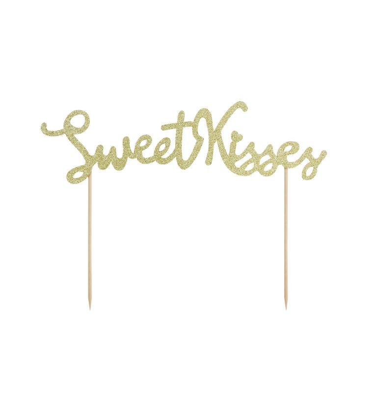 Sweet Kisses - nápis na špejli