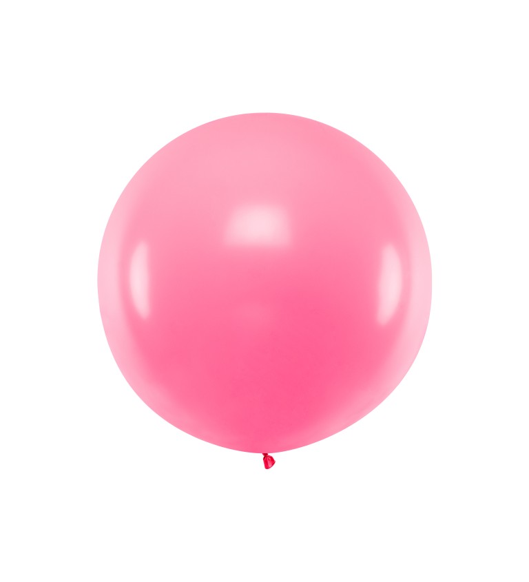 Balónek obří - světle růžový - 1 m