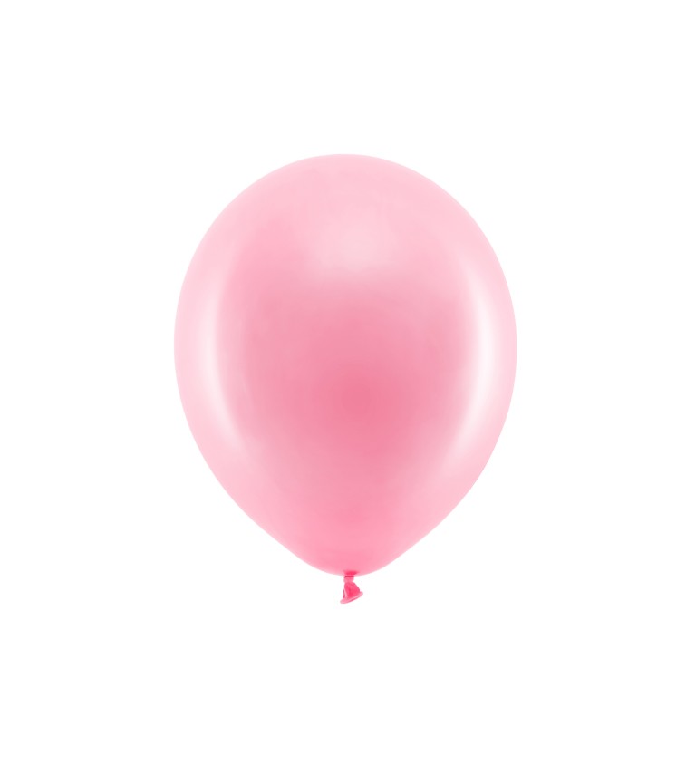 Duhové balónky - metalické, růžové