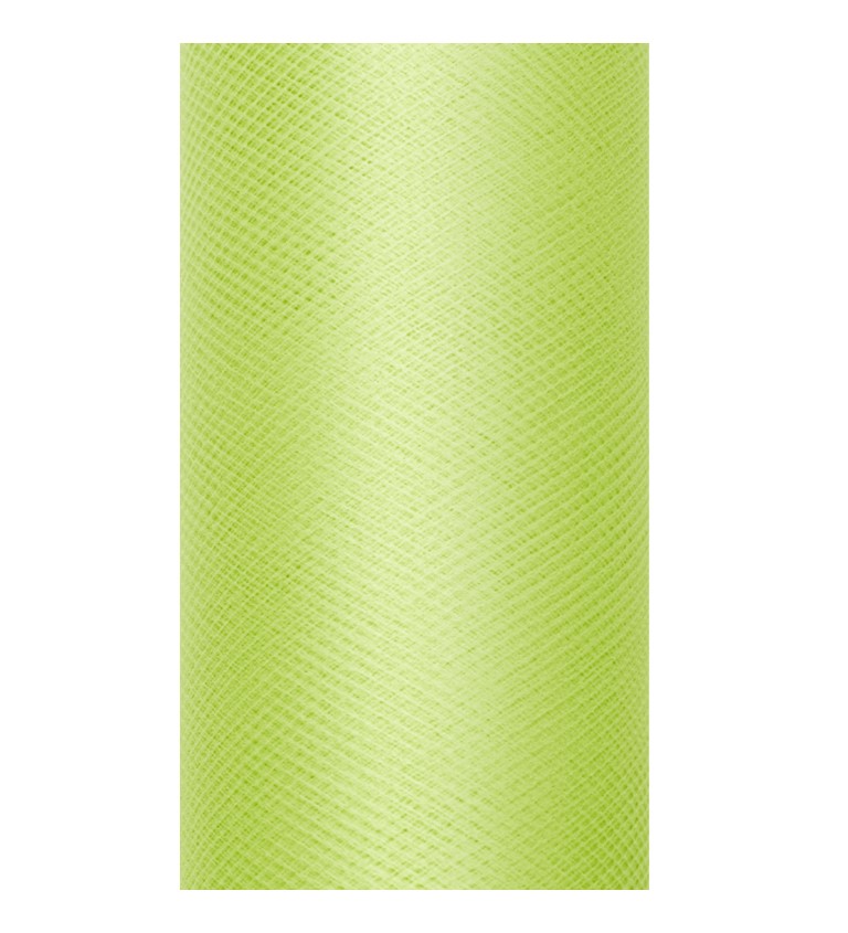 Světle zelený dekorativní tyl II