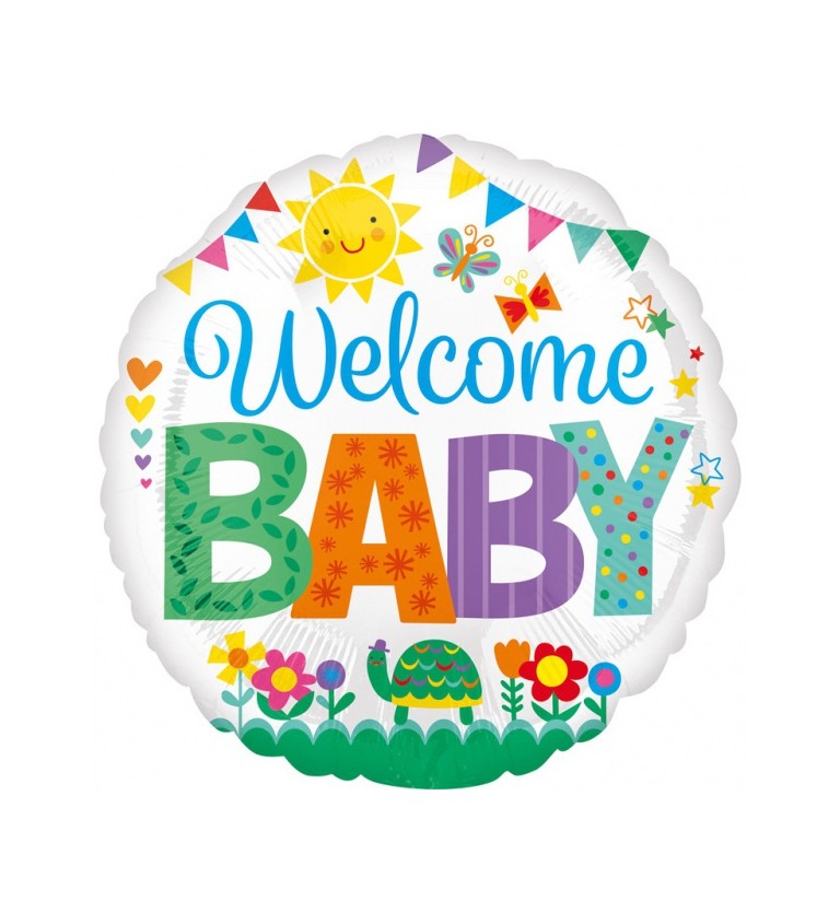 Fóliový balónek "Welcome Baby"