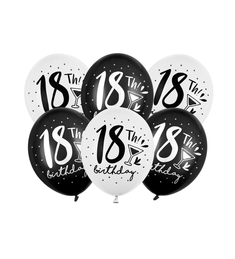 Narozeninové balonky - číslice 18