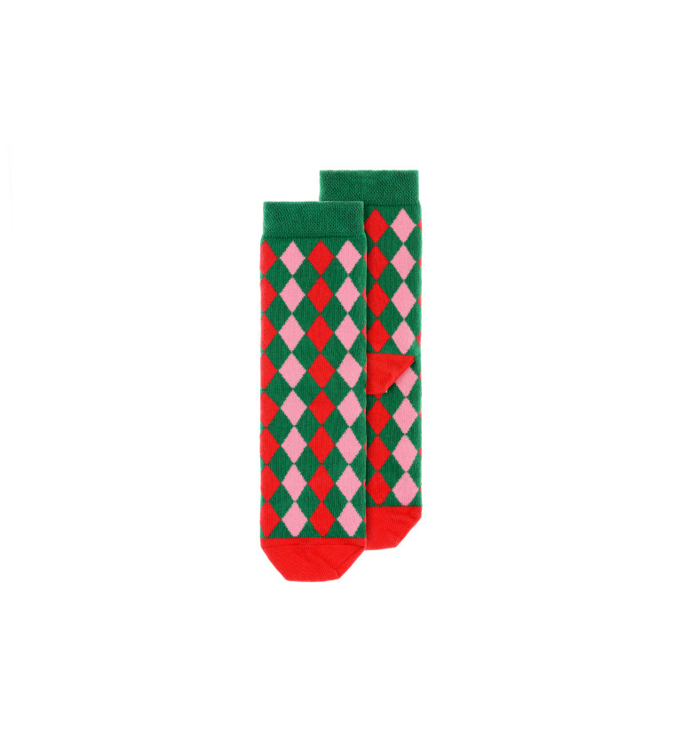 Kárované vánoční ponožky