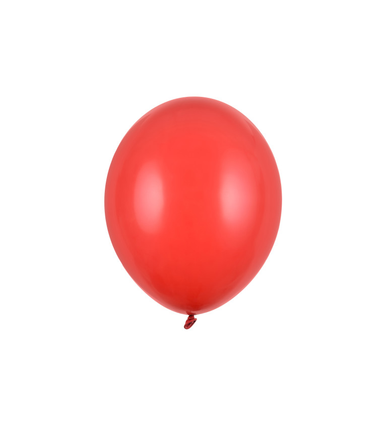 Balení latexových balónků - červené