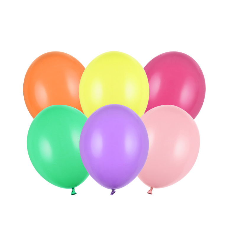 Balení barevných latexových balónků - mix