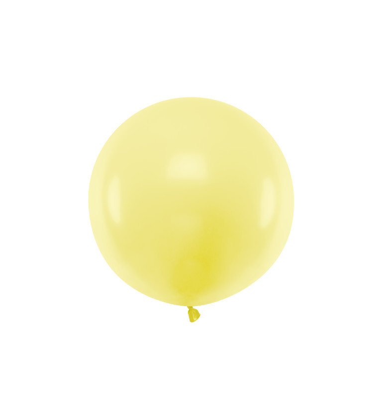 Balónek pastelově žlutý