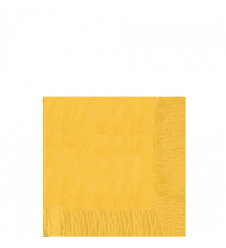 Žluté ubrousky -50 ks