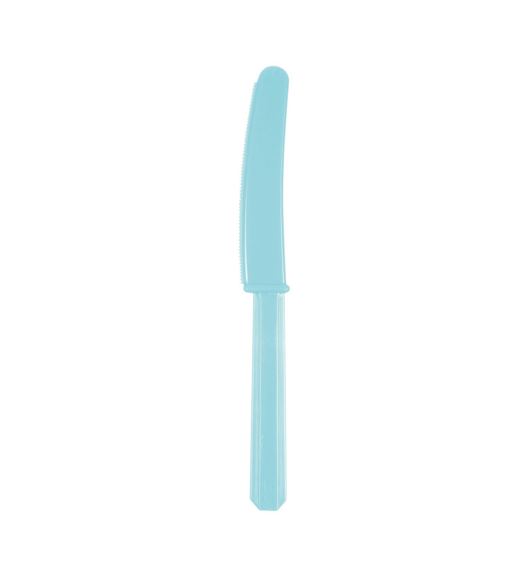 Světle modré plastové nože
