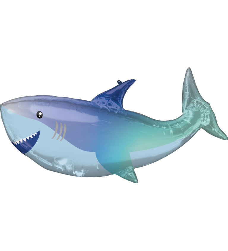 Fóliový balónek Modrý žralok