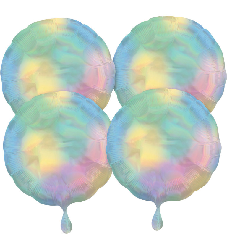 Fóliové balónky duhově pastelové