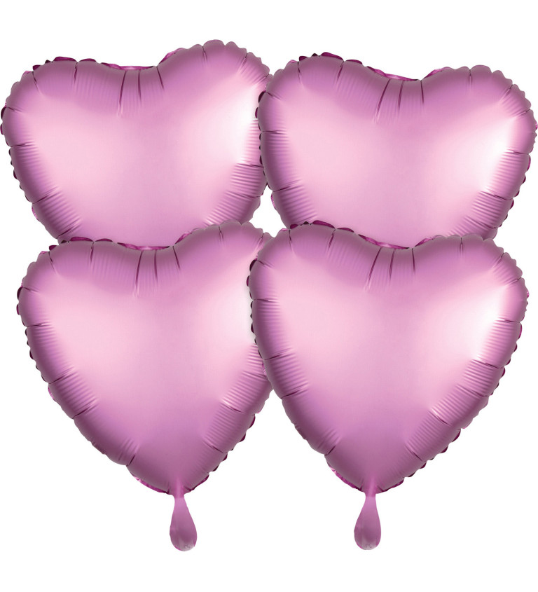 Balónky - Srdce růžové