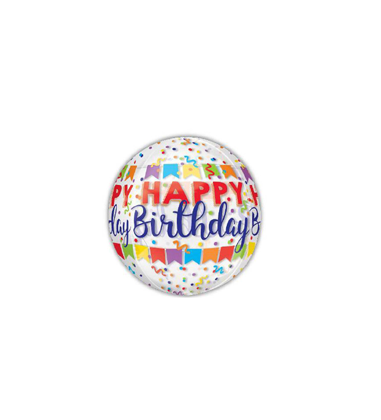 Balónek fóliový narozeninový