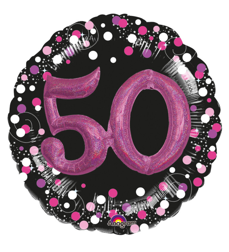 3D fóliový balón - číslice 50