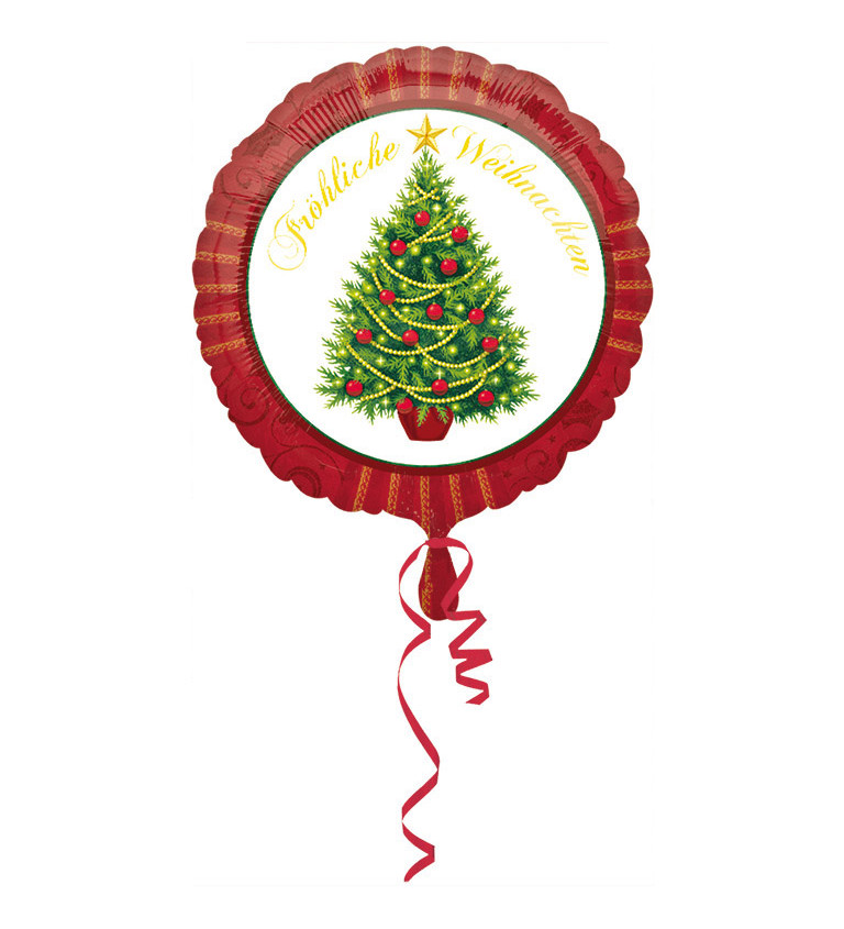 Fóliový balónek vánoční stromeček