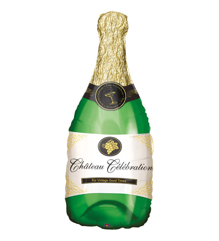 Fóliový balónek - lahev šampaňského