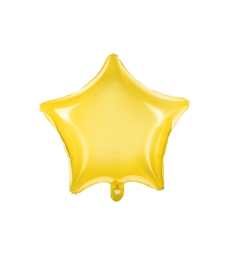 Balónek hvězda - zlatá
