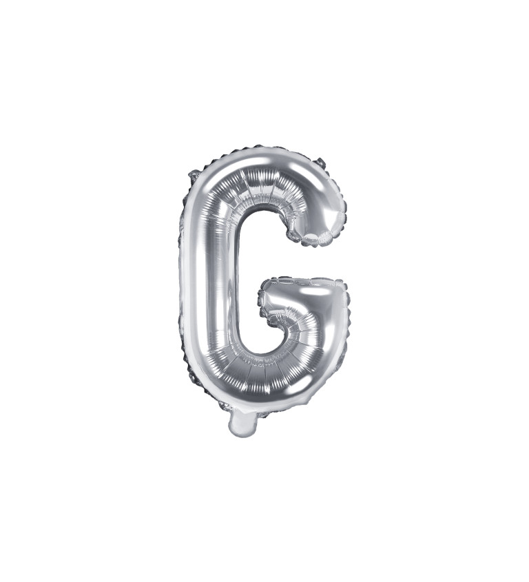 Stříbrný fóliový balón G
