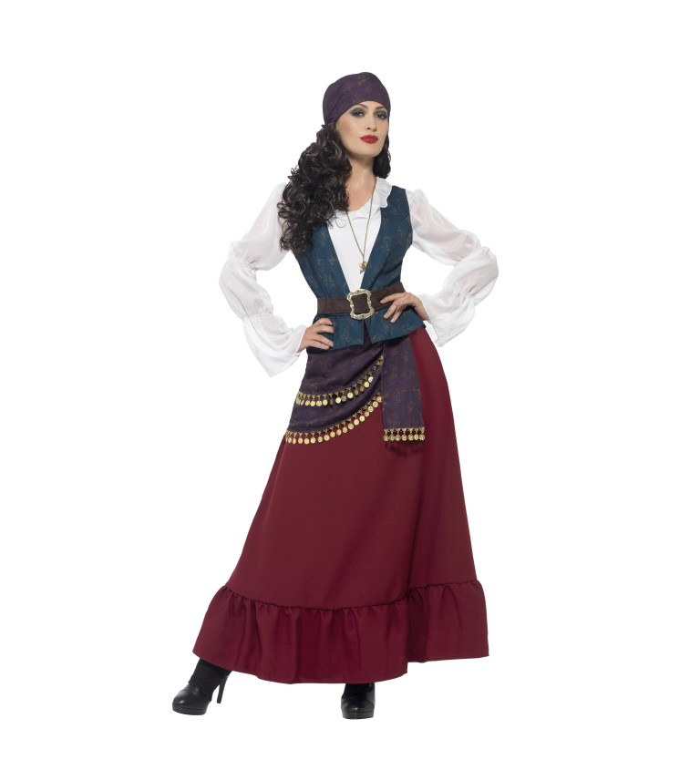 Dámský kostým statečné pirátky